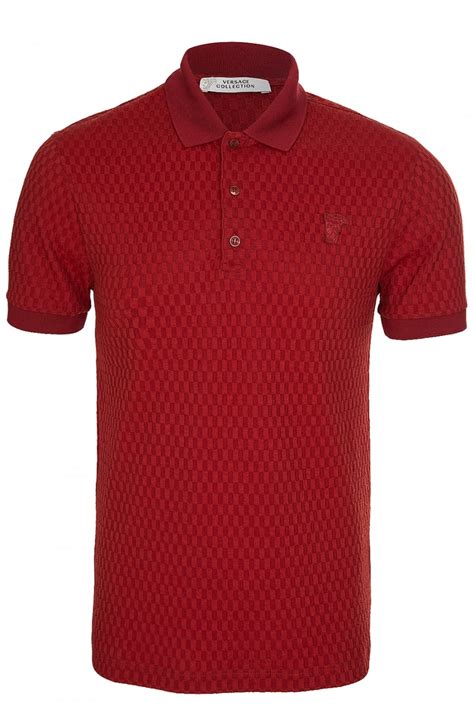 red versace polo shirt|Versace polo shirts for men.